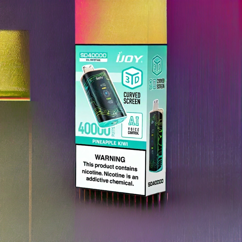 IJOY SD 40000 Puffs France Grossiste Vape jetable Ananas Kiwi - 20ML, 750mAh, Airflow Réglable