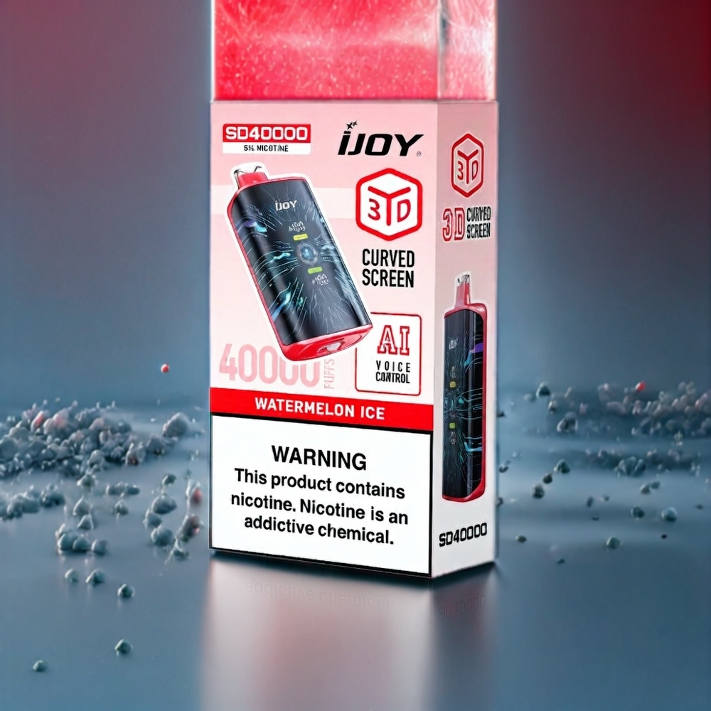 IJOY SD 40000 Puffs France Grossiste Vape jetable - Pastèque Glacée, 20ML, 750mAh, Type-C