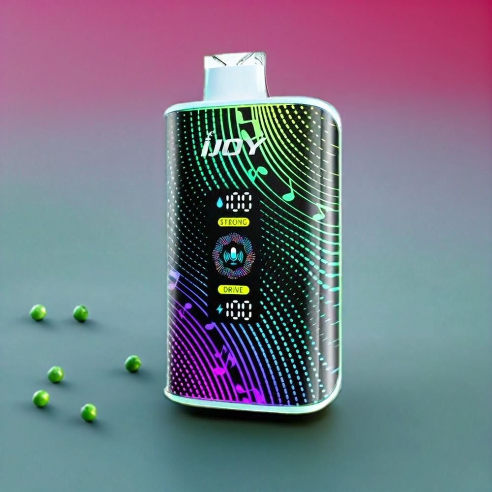 IJOY SD 40000 Puffs France Grossiste Vape jetable - Pomme Acidulée Glacée (750mAh, 20ML, Airflow Réglable)