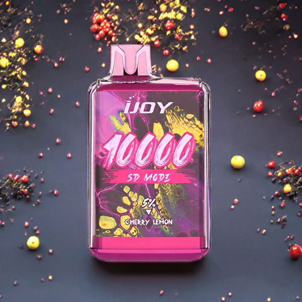 IJOY SD10000 Vape jetable Cerise Citron - 10000 Puffs, 20ml, 5% Nicotine, France Grossiste