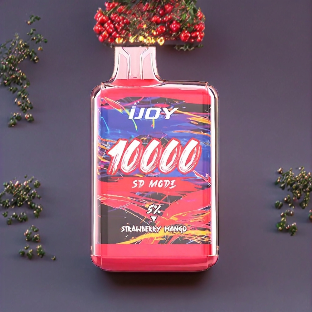 IJOY SD10000 Vape jetable Fraise Mangue - 10000 Puffs, 20ml, 5% Nicotine - France Grossiste