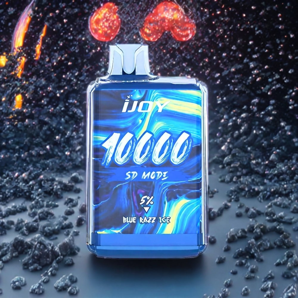 IJOY SD10000 Vape jetable France Grossiste - 10000 Puffs, 20ml, 5% Nicotine, Bleu Framboise Glacﾨﾦe