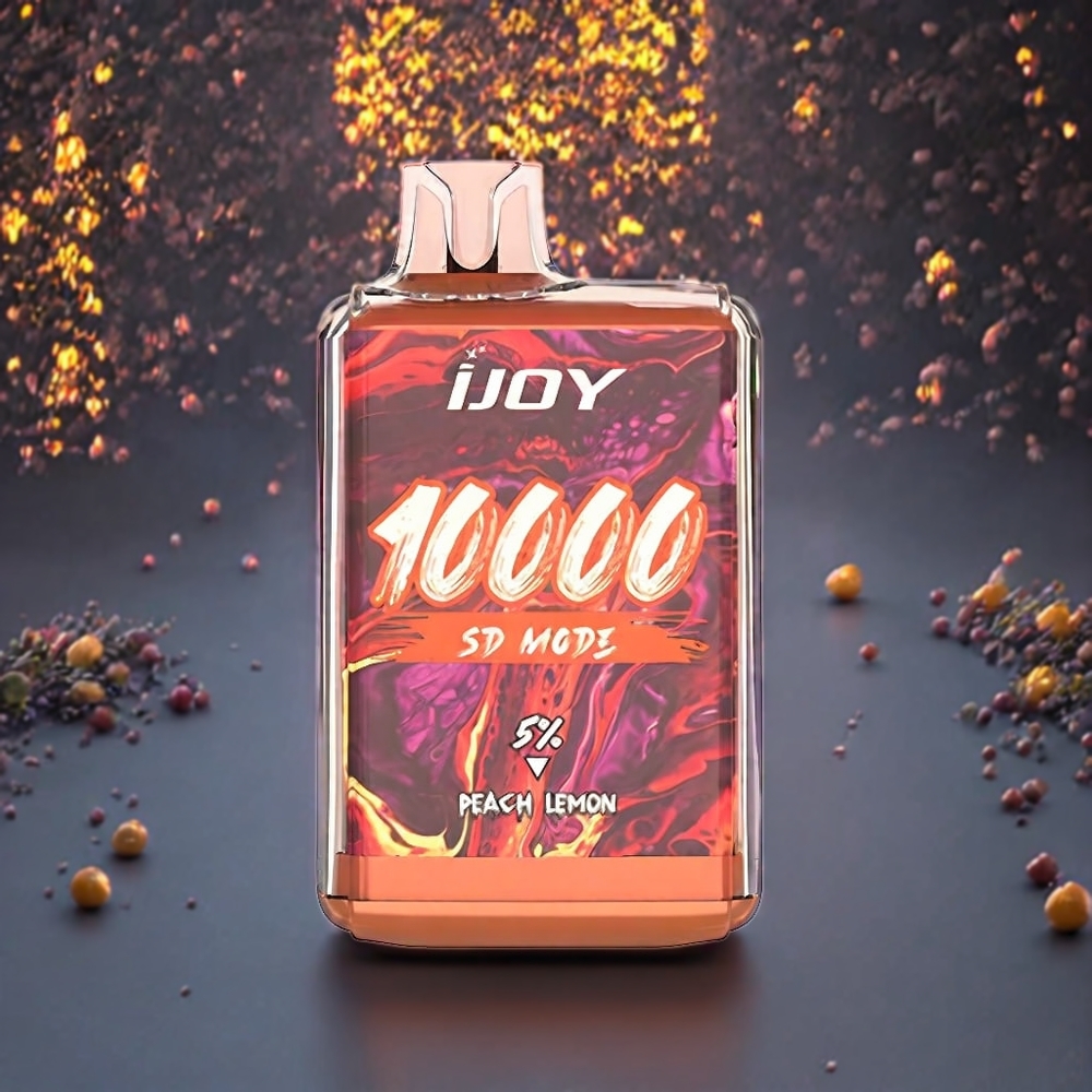 IJOY SD10000 Vape jetable France Grossiste - Pﾨﾺche Citron (10000 Puffs, 20ml, 5% Nicotine)