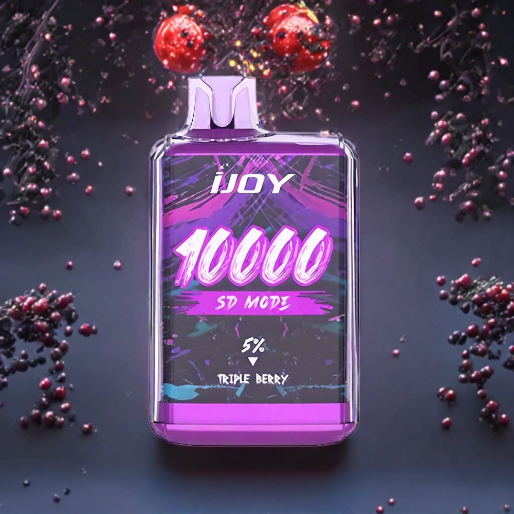 IJOY SD10000 Vape jetable Triple Baies - 10000 Puffs, 20ml, 5% Nicotine - France Grossiste