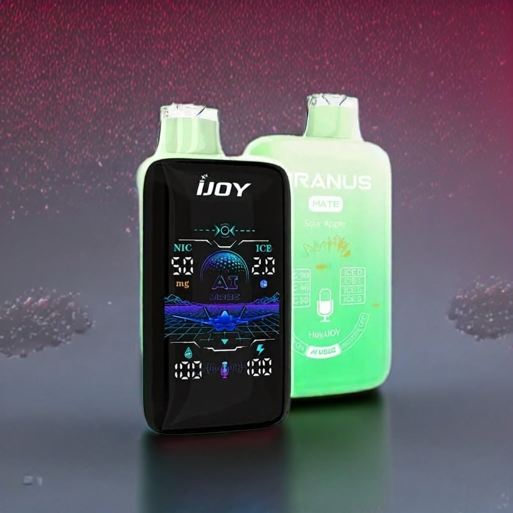 IJOY Uranus Mate 40000 Puffs France Grossiste - Glace (ICE0-3) - Double Mesh 0.4ﾦﾸ/1.4ﾦﾸ - Pomme Acidulﾨﾦe (Sour Apple)