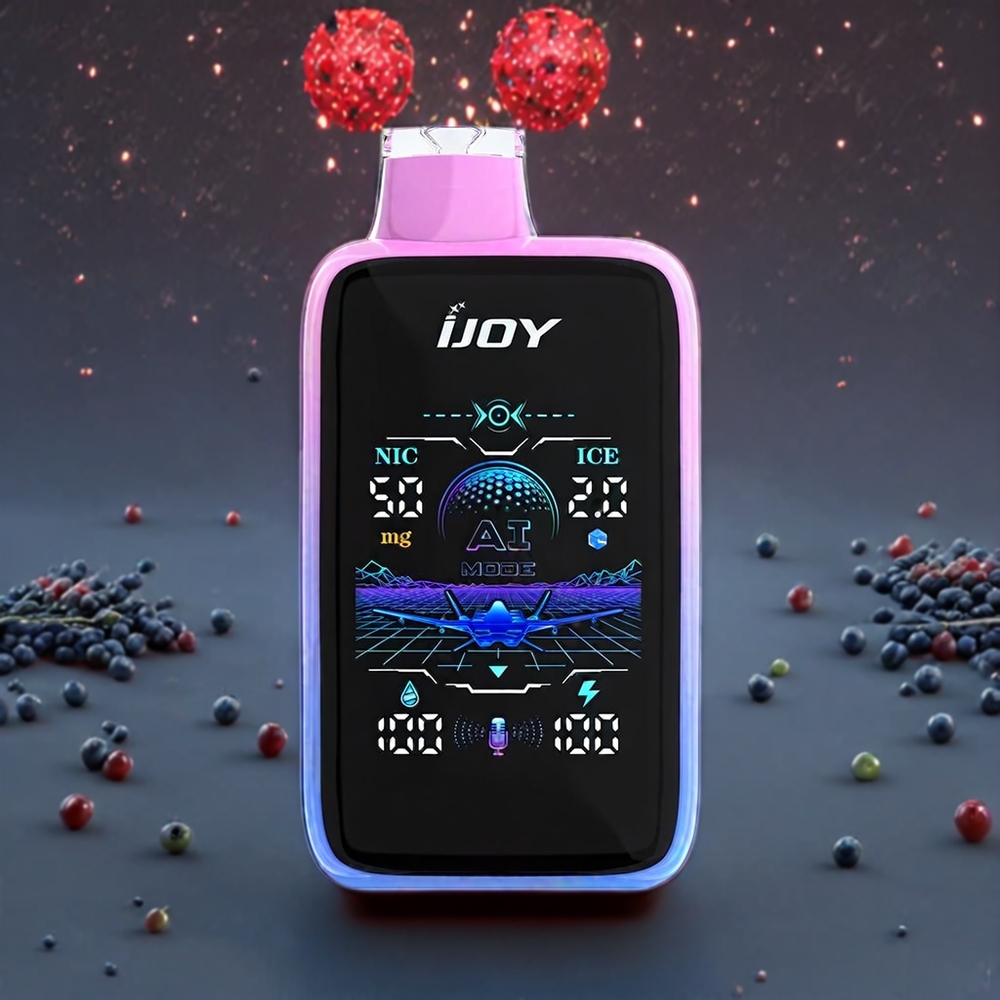 IJOY Uranus Mate 40000 Puffs France Grossiste Vape jetable - Myrtille Pastﾨﾨque avec Contr?le ICE et Airflow Rﾨﾦglable