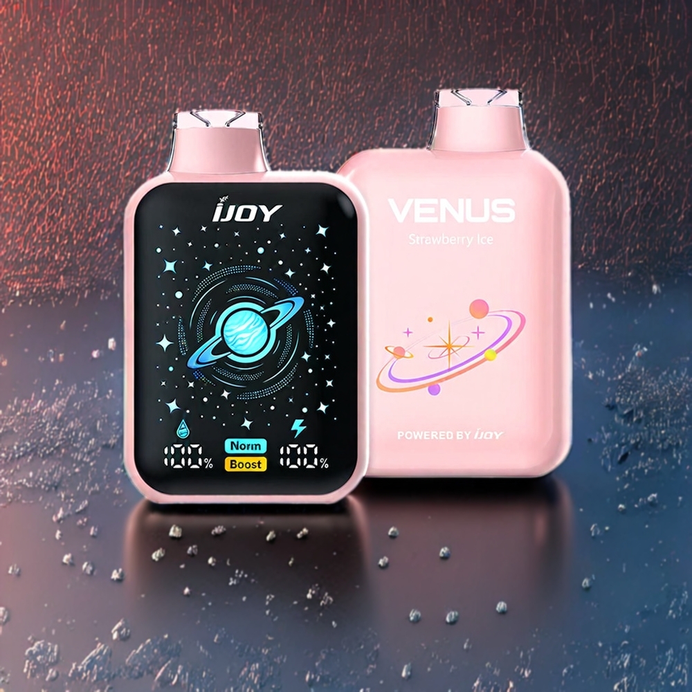 IJOY VENUS 25000 Puffs France Grossiste - E-liquide Prﾨﾦrempli 20ML, Double Mesh 0.4 Ohm, Glace Fraise