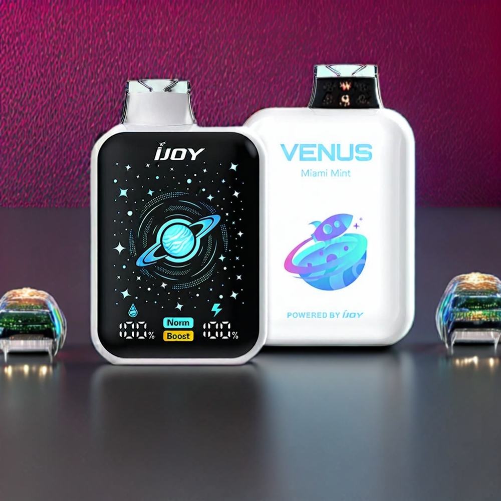 IJOY VENUS 25000 Puffs Vape jetable France Grossiste - Menthe de Miami, 20ML, 900 mAh, Airflow Rﾨﾦglable