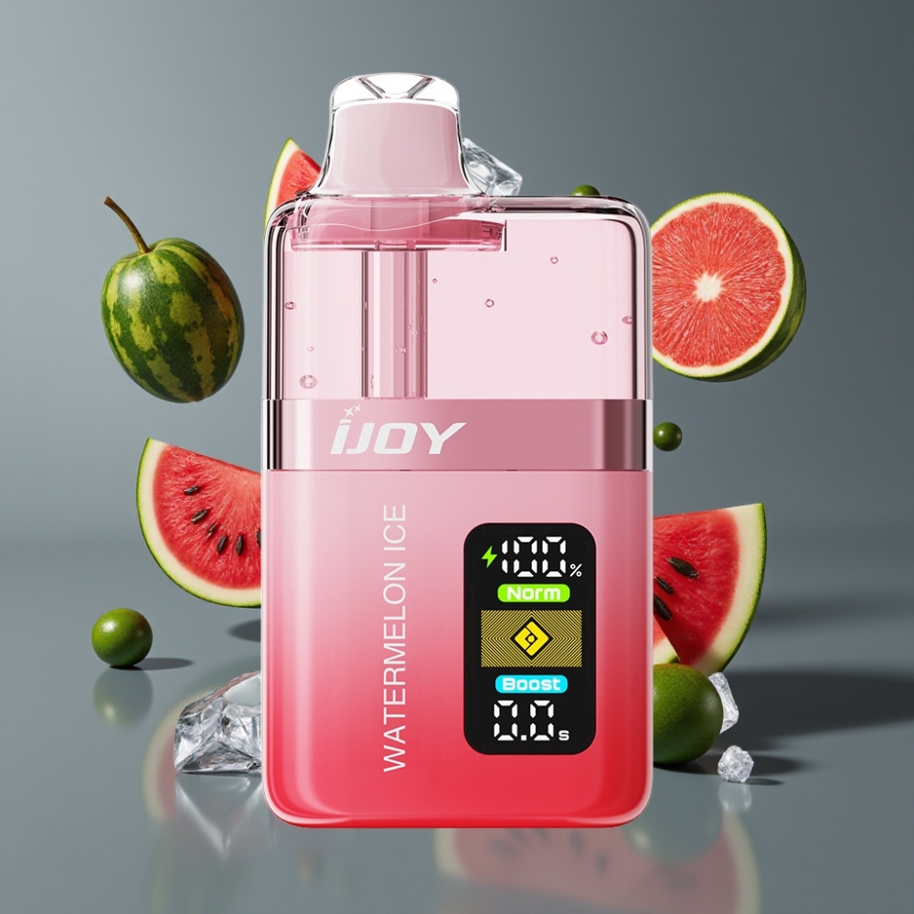IJOY XP50000 France Grossiste Vape Jetable Pastèque Glacée - 50000 Puffs, 50mg/ml, 1000mAh, Dual Mesh 0.4Ω