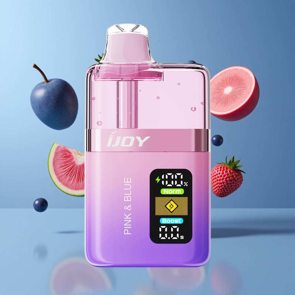 IJOY XP50000 France grossiste - Double Mèche 0.4Ω, 50000 Bouffées, Rose & Bleu
