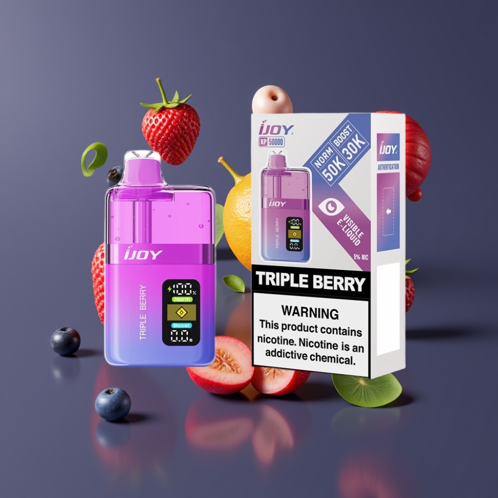 IJOY XP50000 France grossiste - Triple Baies - 50000 Puffs - 50mg/ml - 0.4ohm Dual Mesh