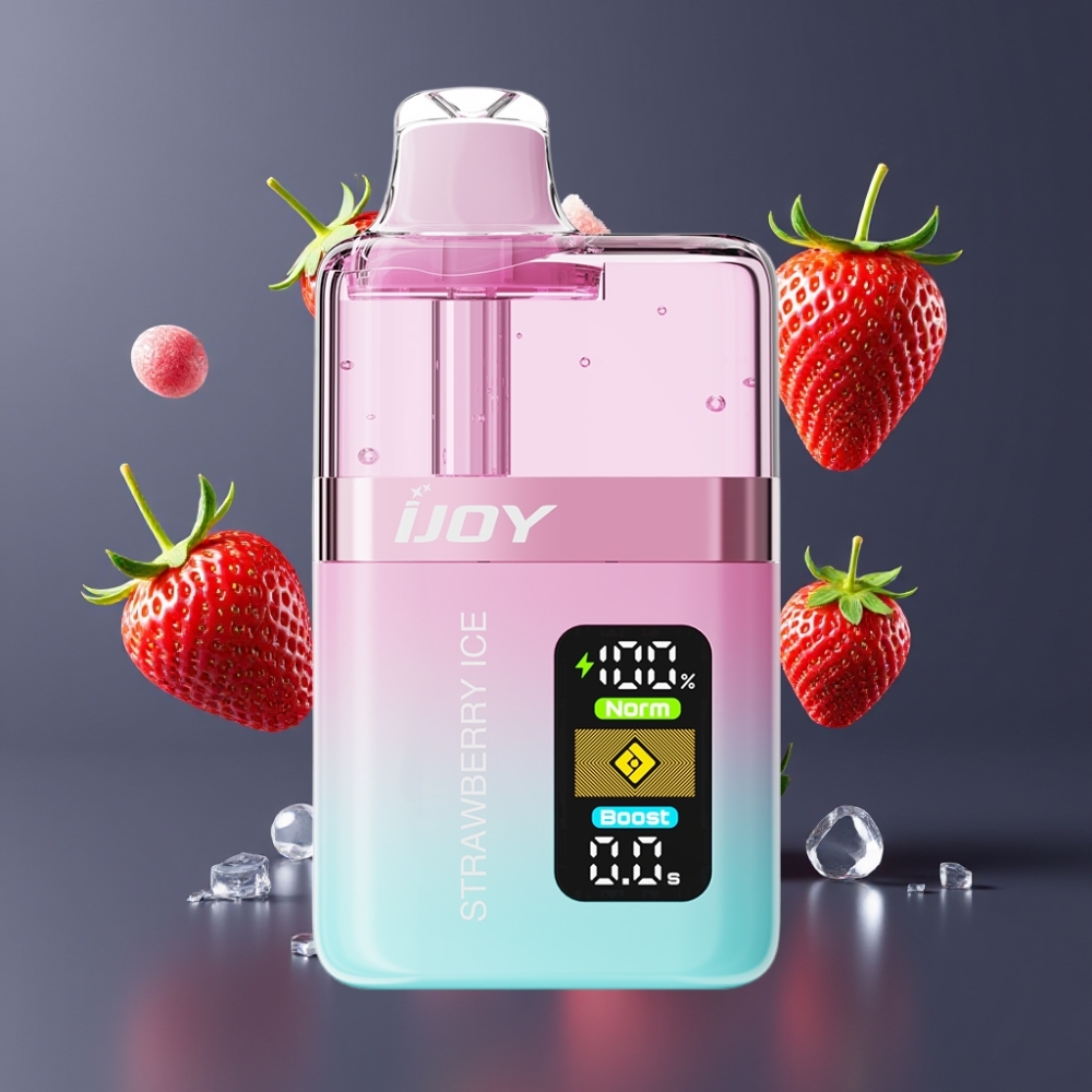 IJOY XP50000 Vape Jetable Fraise Glacée - 50000 Puffs, 50mg/ml, 1000mAh - France Grossiste