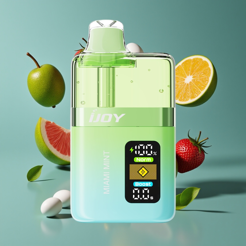IJOY XP50000 Vape Jetable France Grossiste - Double Mesh 0.4Ω, 50000 Bouffées, Miami Menthe