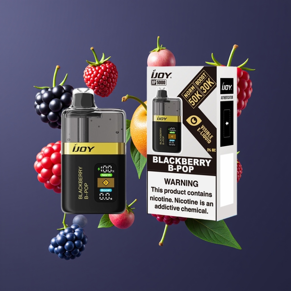 IJOY XP50000 Vape Jetable France Grossiste - Mûre B-Pop 50000 Puffs 50mg/ml 1000mAh