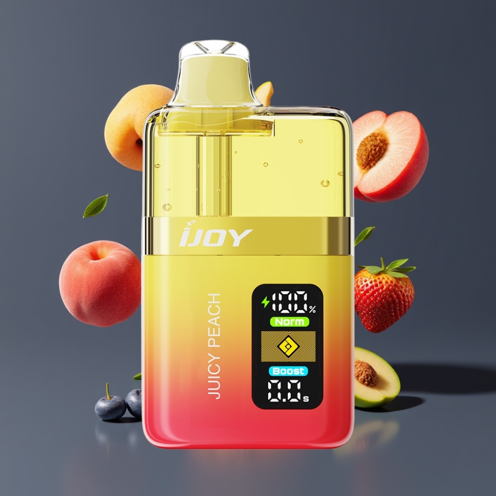 IJOY XP50000 Vape Jetable France Grossiste - Pêche Juteuse, 50000 Bouffées, 50mg/ml, 1000mAh