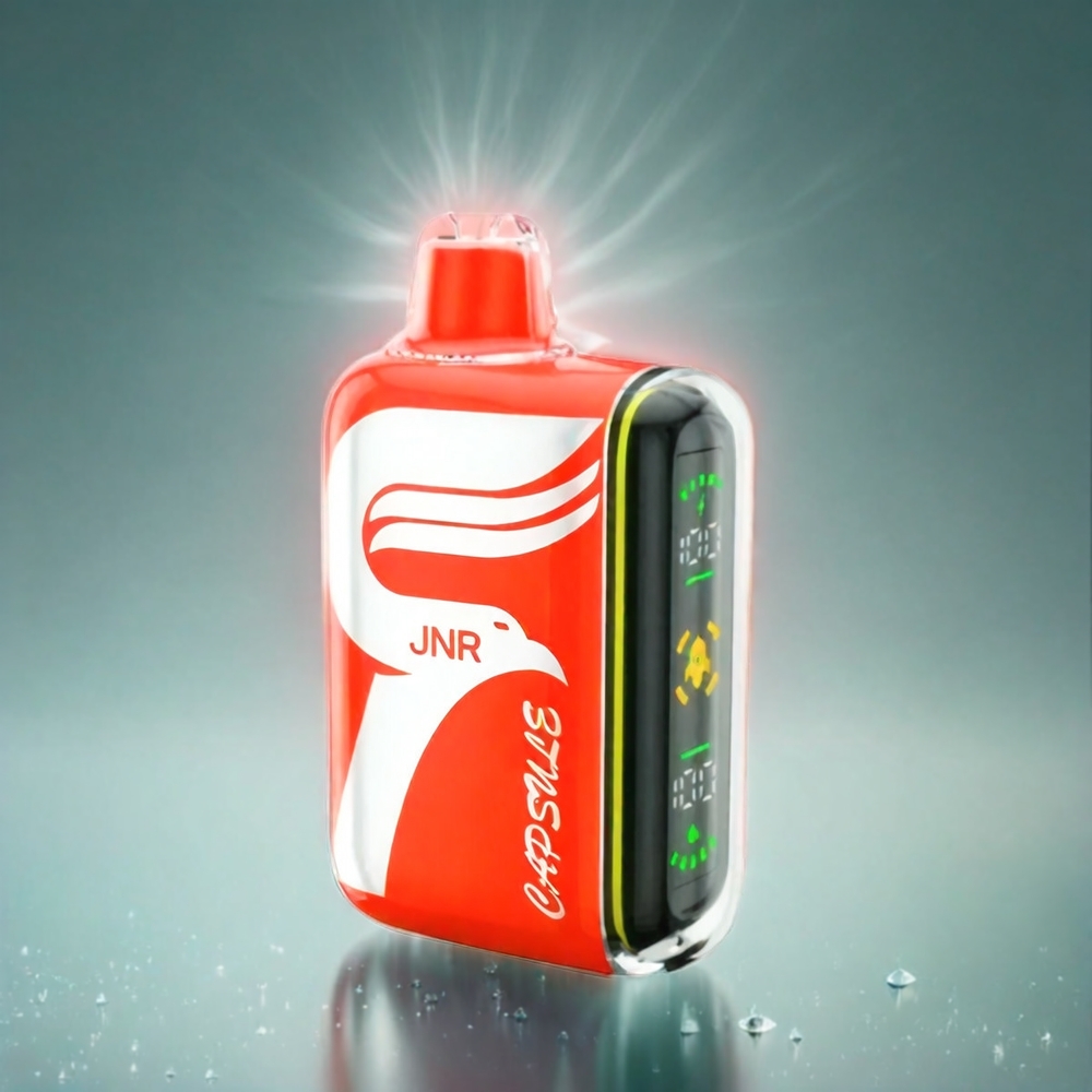 Capsule JNR 15000 Puffs France Grosiste - Mesh double, Écran LED Intelligent, charge Rapide Type-C, Glace Pastèque