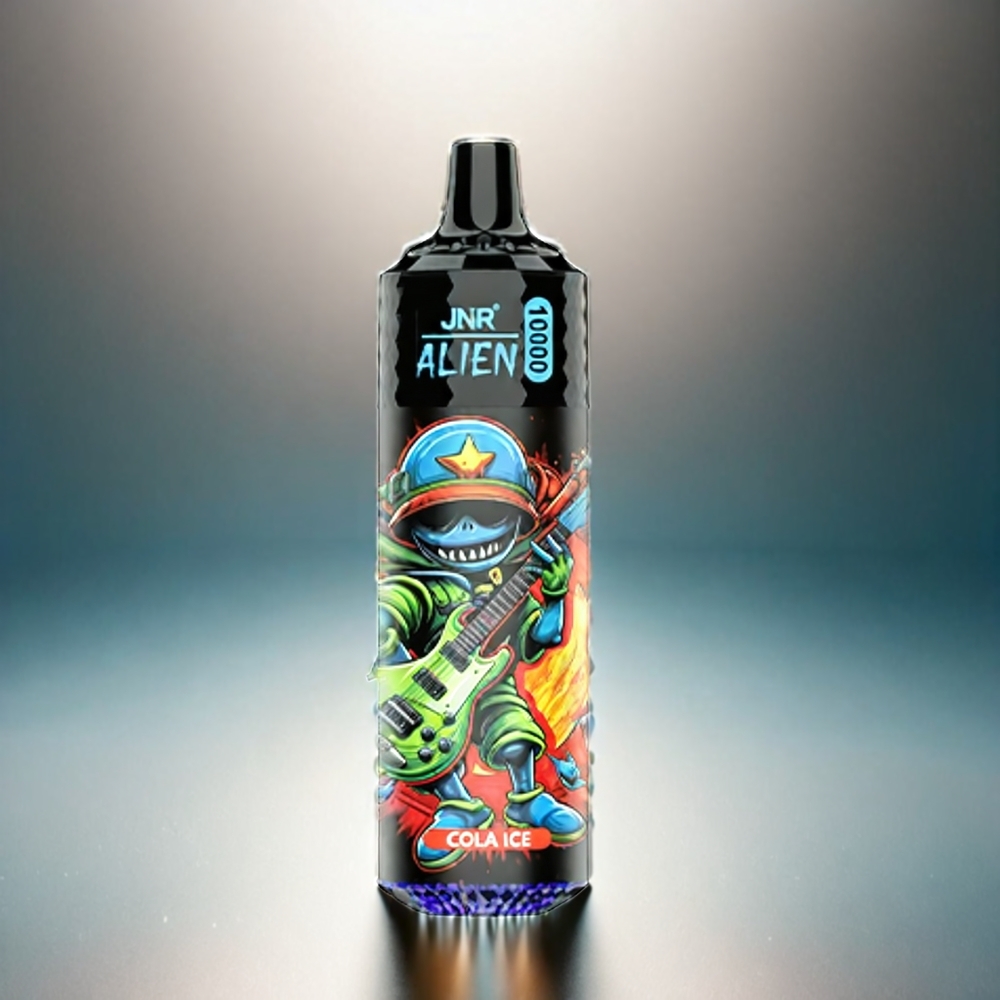 JNR Alien 10000 Puffs France Grosiste - 850mAh, 20 ml e-liquide, charge Rapide Type-C, Design Sportif, LED RGB, Glace Cola