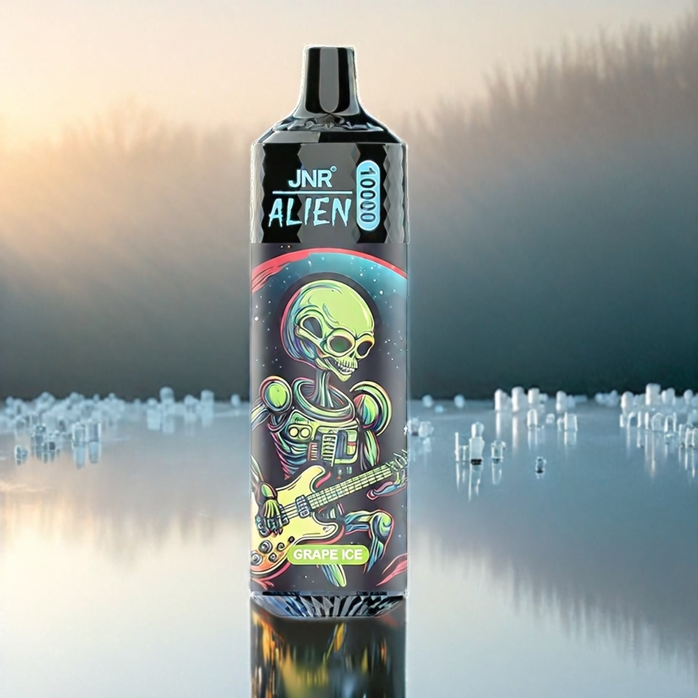 JNR Alien 10000 Puffs France Grosiste - 850mAh, Type-C, 20 ml E-liquide, Glace Raisin (Grape Ice)