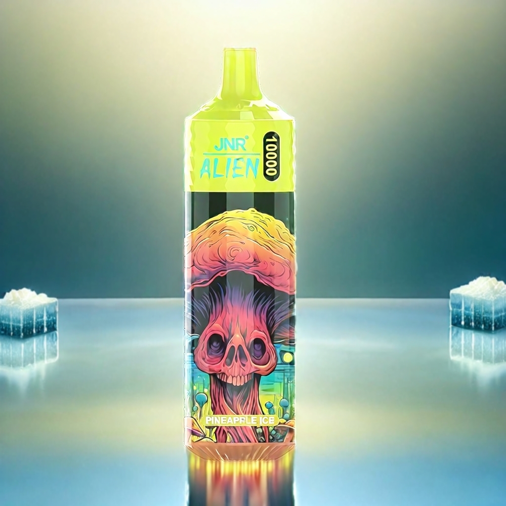 Jnr Alien 10000 Puffs France Grosiste AVEC 850mAh ET 20ml E-Liquide Pineapple Ice (Ananas Glacé)