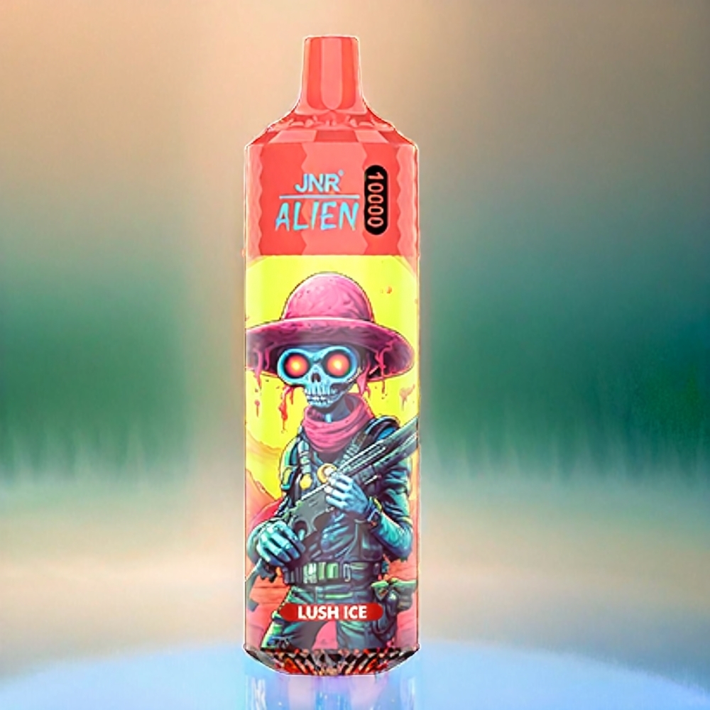 Jnr Alien 10000 Puffs France Grosiste AVEC 850mAh et LED (RGB) - Lush Ice (Glacé Rafraîchissant) à Design Sportif