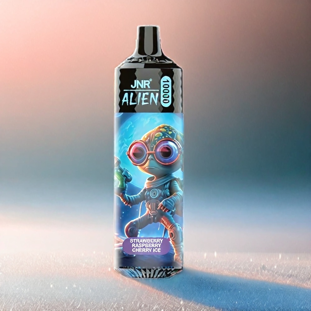 Jnr Alien 10000 Puffs France Grosiste - Fulse Framboise Cerise Glace Avec LED RGB, 850mAh, Charge Rapide Type-C