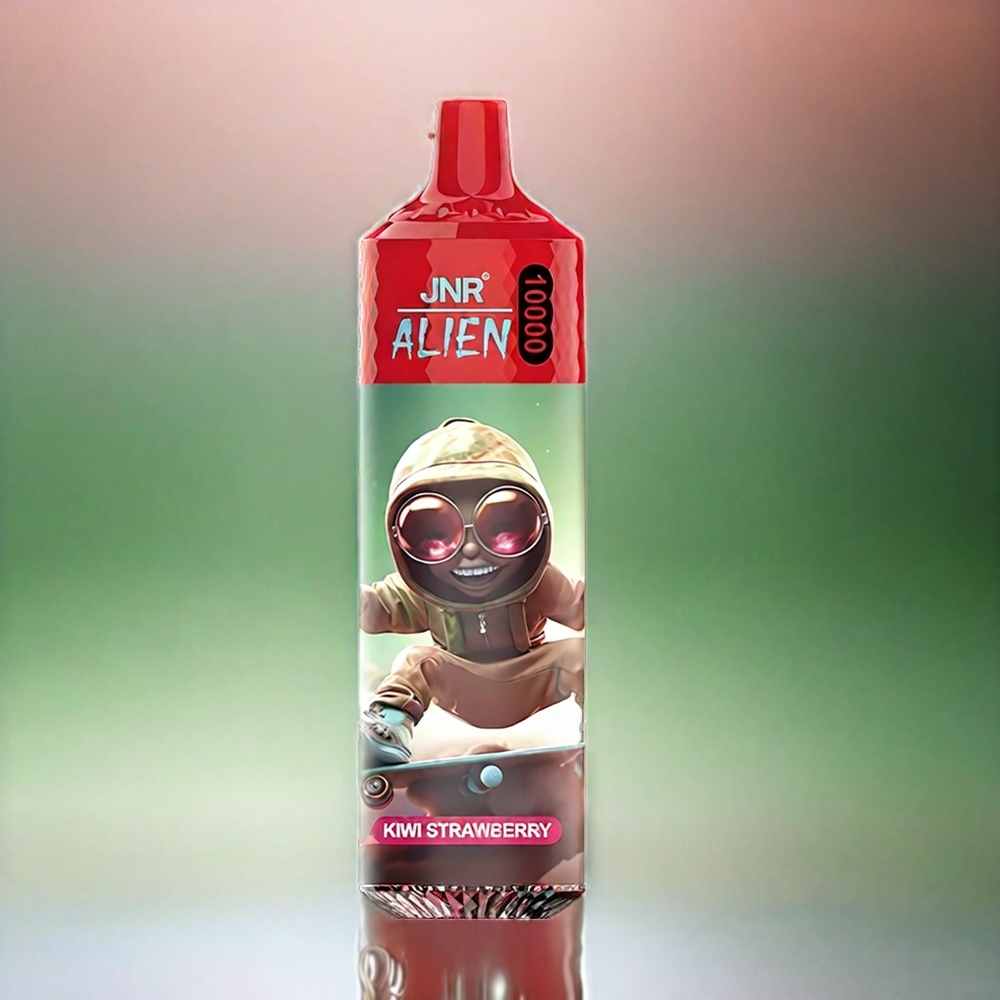 Jnr Alien 10000 Puffs France Grossiste Kiwi Fulse Avec LED RGB, Batterie 850mAh et Charge Rapide Type-C