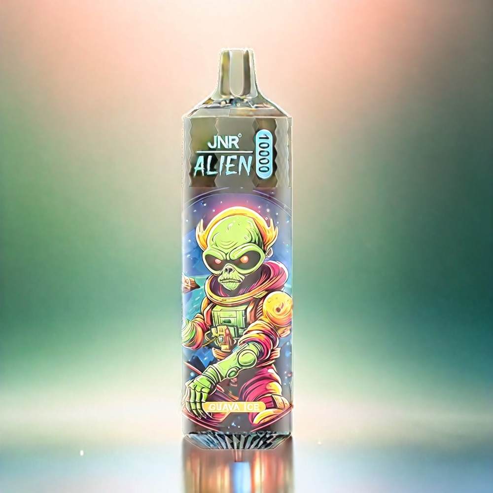 Jnr Alien 10000 Puffs Vape Goyave Glacée avec Batterie 850mAh et Type-C France Grosiste