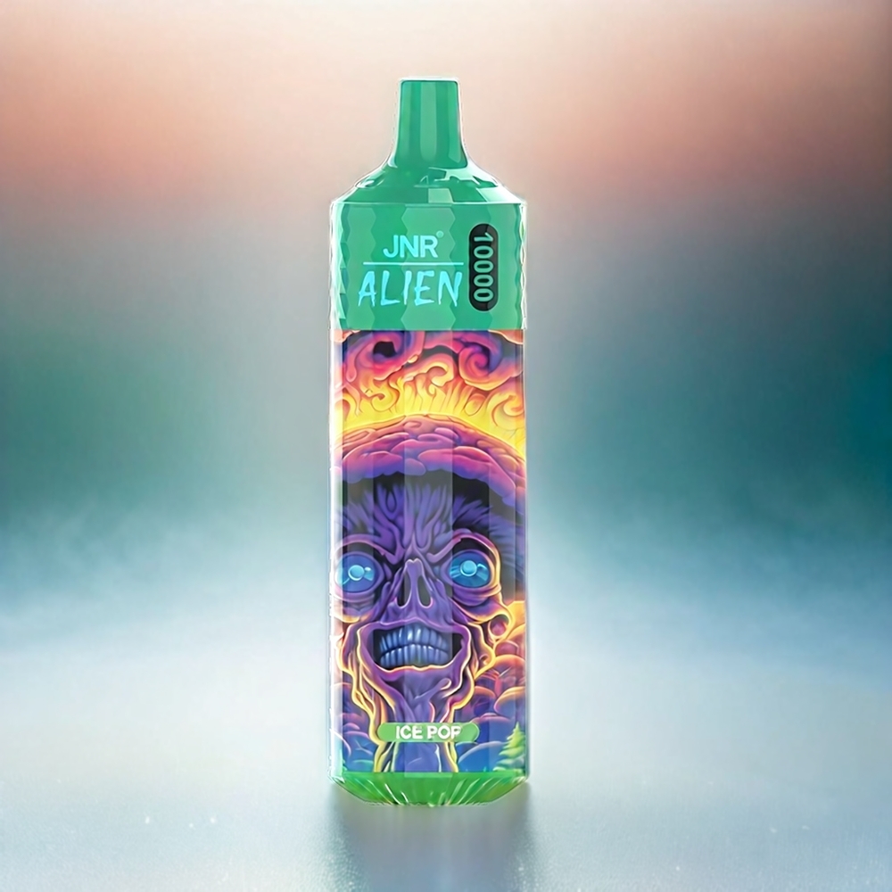 Jnr Alien France Grosiste 10000 Puffs AVEC LED RGB ET DESIGN SPORTIF, ICE POP, BATTERIE 850MAH, REPHARGE RAPIDE TYPE-C