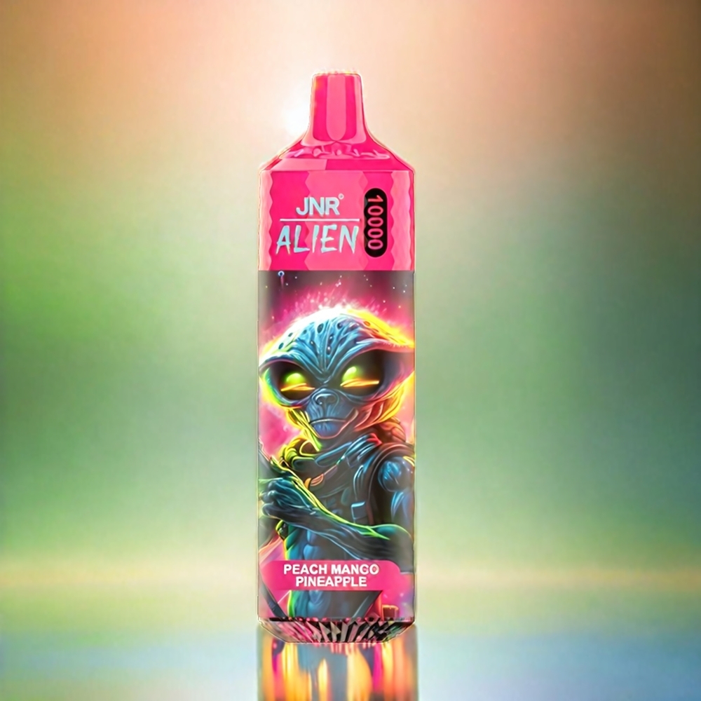 Jnr Alien France Grosiste 10000 Puffs Pêche mangue ananas avec LED RGB, 850mAh, Type-C