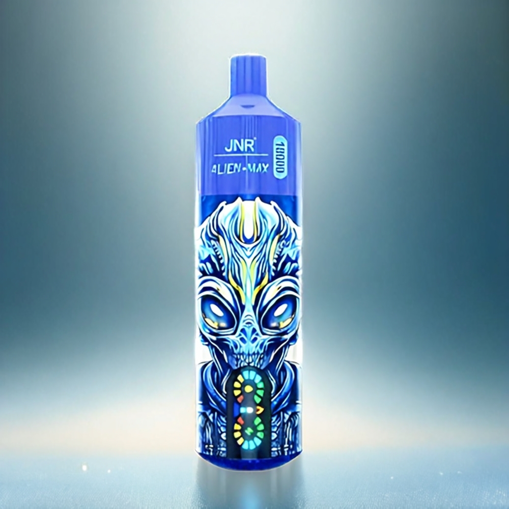 Jnr Alien Max 18000 Puffs France Grosiste AVEC Smart LED Affichage, double bobine à mailles et myrtille sur la glace