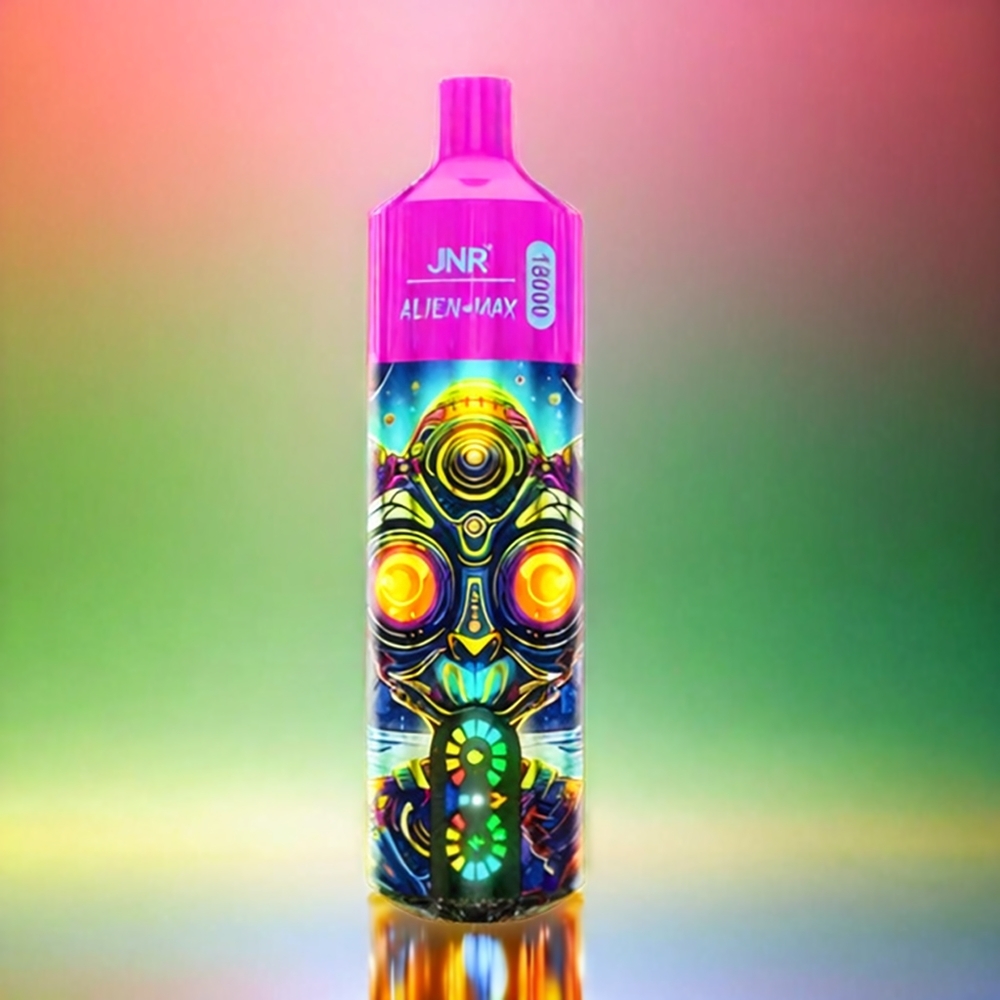 Jnr Alien Max 18000 Puffs France Grosiste - Affichage LED Intelligent, Double Mesh Coil, 28ML E-Liquide, Kiwi Fruit de la Passion Goyave