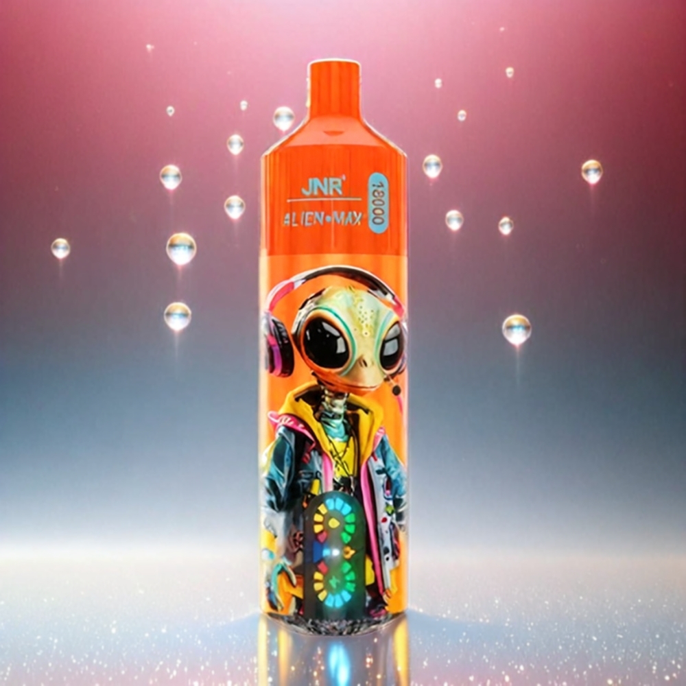 Jnr Alien Max 18000 Puffs France Grosiste - Double Coil Mesh et Double Cœur, Affichage mené Intelligent, 20 sauvegardes Étonnantes, Cerise cola Pétillante