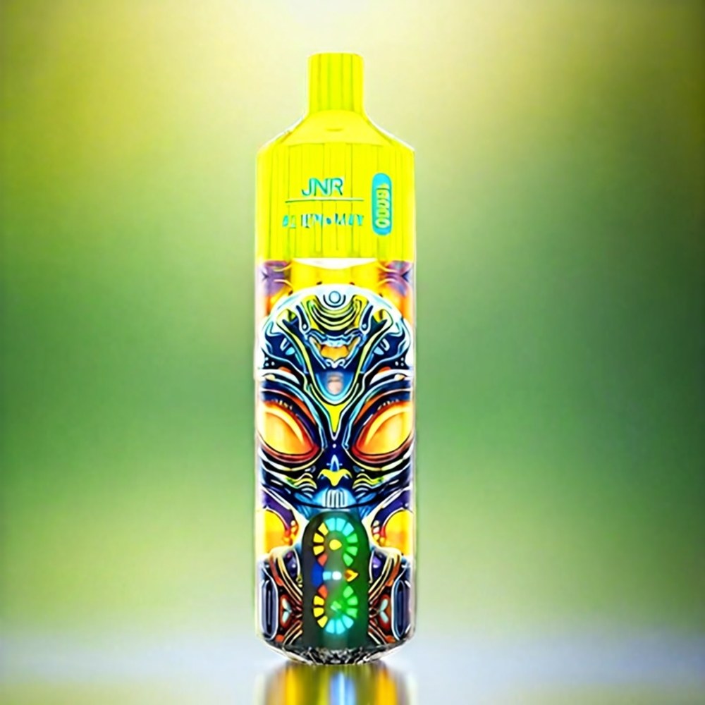 Jnr Alien Max 18000 Puffs France Grosiste - Écran LED Intelligent, Double Mesh Coil, 28ML E-Liquide, Citron & Citron Vert