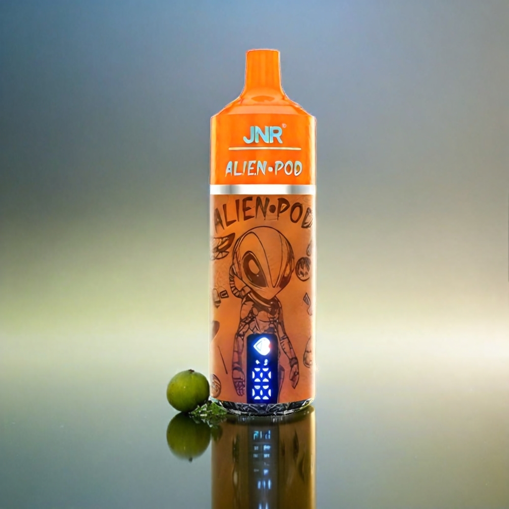 JNR Alien Pod 13000 Puffs France Grosiste - Passionfruit Kiwi (Passionfruit Kiwi) Affichage Affichage Batterie & Liquide, Coeur Mesh et charge Rapide Type-C