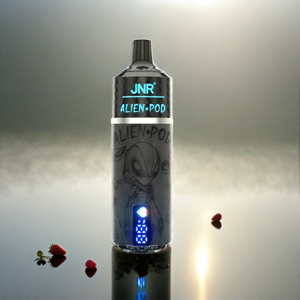 Jnr Alien Pod 13000 Puffs France Grosiste Avec Écran Batterie & Liquide, Coeur Mesh, charge Rapide Type-C et 20ml d'e-liquide - Fense, Framboise, Cerise