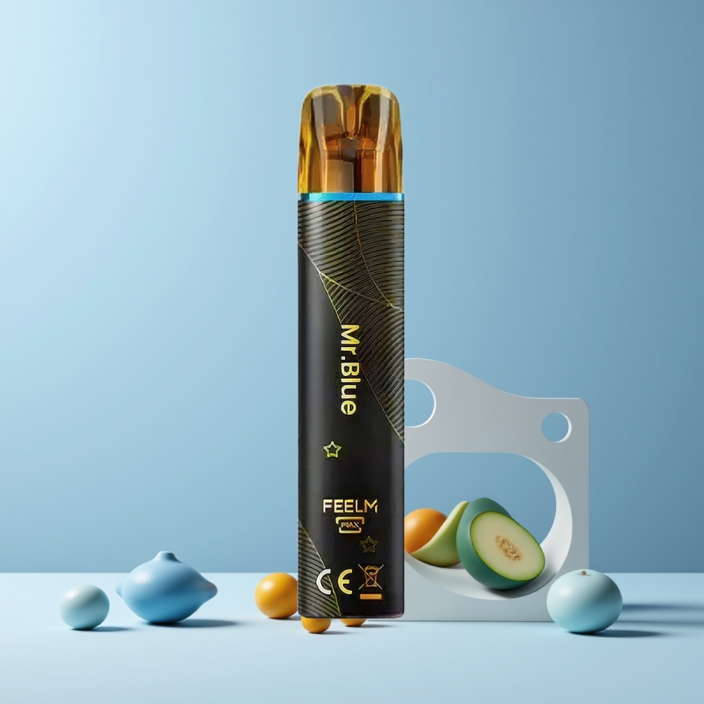 JNR Black&Golden 600+200 Puffs Disposable Vape France grossiste - 550mAh, 2ml, TPD, 2% Nicotine, Mr Bleu