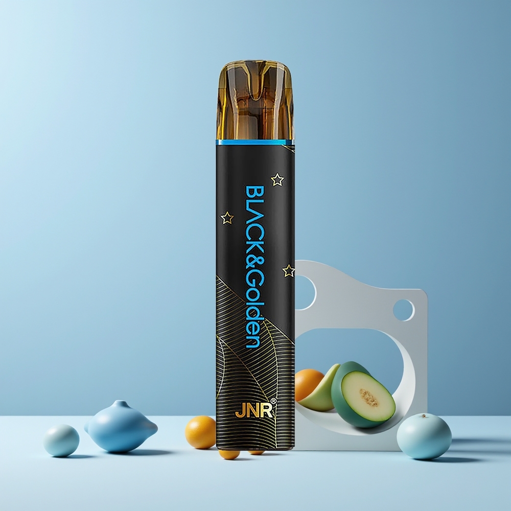 JNR Black&Golden 600+200 Puffs Disposable Vape France grossiste - 550mAh, 2ml, TPD, 2% Nicotine, Mr Bleu