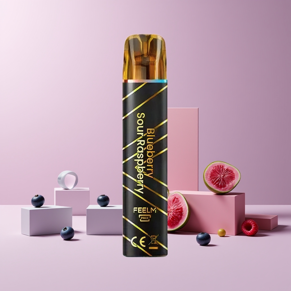 JNR Black&Golden 600+200 Puffs Disposable Vape France grossiste Myrtille Framboise Acidulée 550mAh 2ml 2% TPD