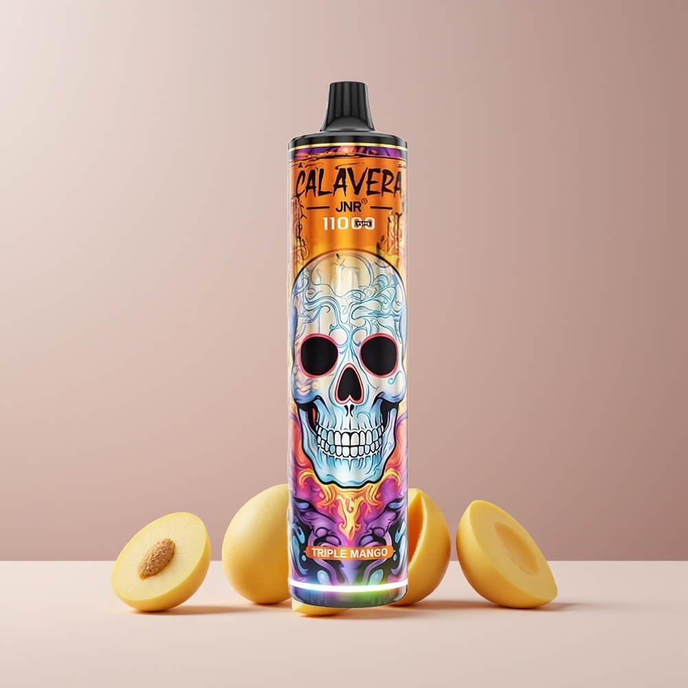 JNR Calavera 11000 Puffs France Grossiste - Triple Mangue avec Port Type-C, Batterie 850 mAh et E-Liquide 21ml
