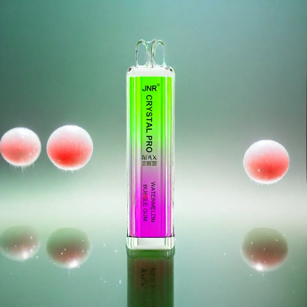 Jnr Crystal Pro Max 5000 Puffs France Grosiste - 1400mAh, 12 ml e-liquide, pastèque bubble gum