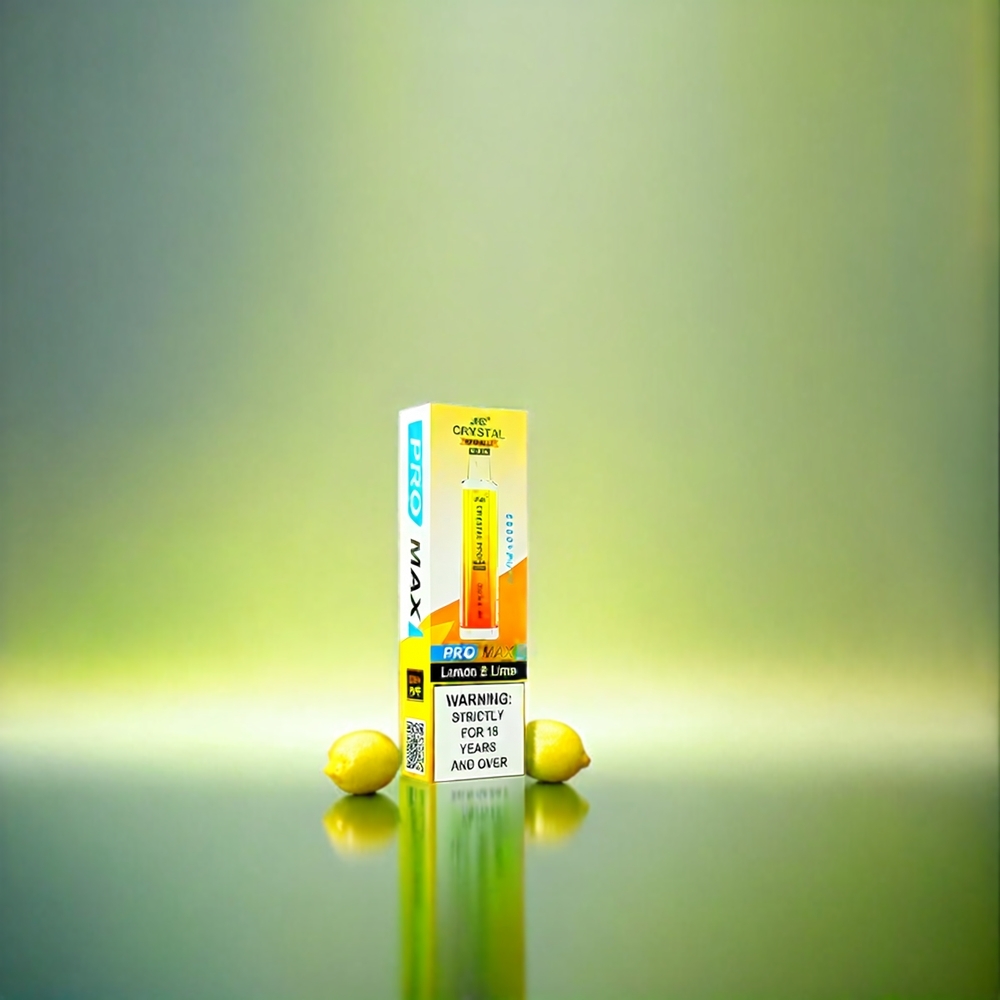 Jnr Crystal Pro Max 5000 Puffs France Grosiste AVEC 1400mAh et 12ml e-liquide Citron & Lime