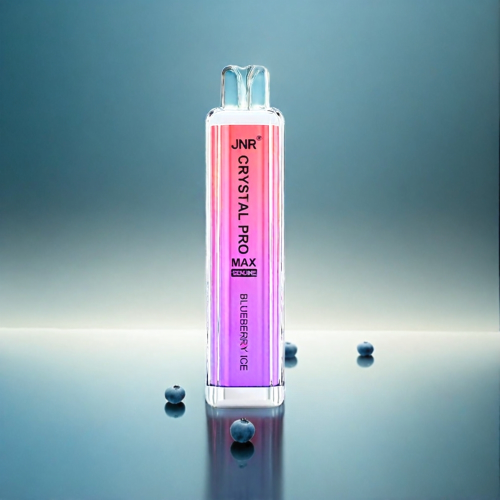 Jnr Crystal Pro Max 5000 Puffs France Grosiste Avec 1400mAh Batterie et 12ml E-liquide - Myrtille Bleue Glacée
