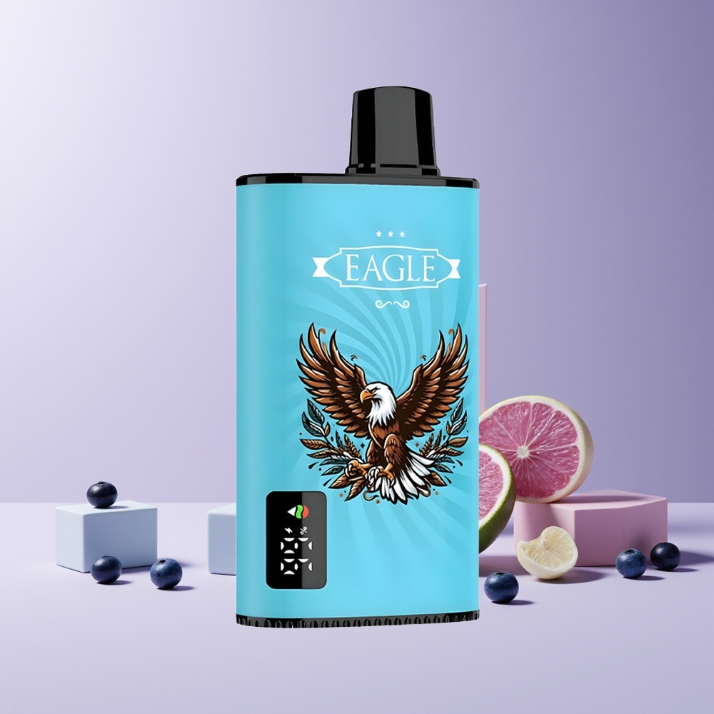 JNR EAGLE Smart 23000 Puffs France Grossiste – Écran Digital, Bobine Mesh 1.0ohm, Batterie 750mAh, Glace à la Myrtille