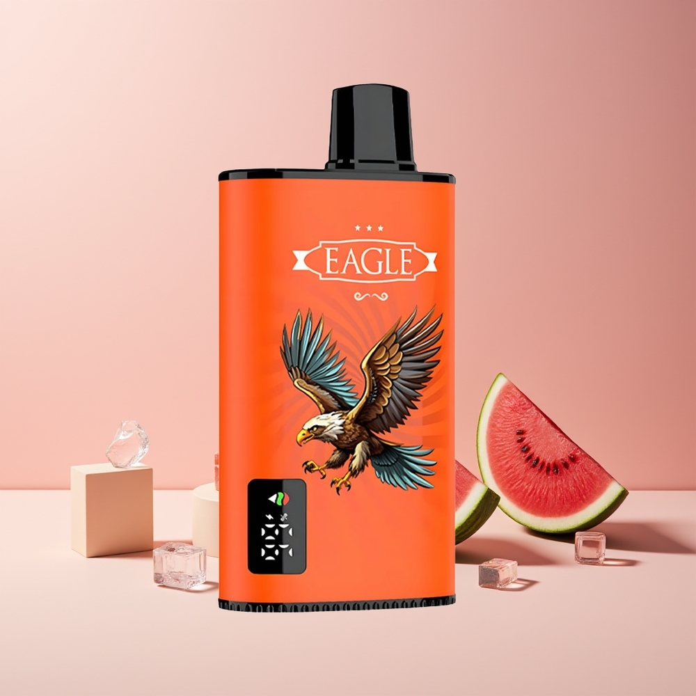 JNR EAGLE Smart 23000 Puffs France grossiste avec Écran Digital, Bobine Mesh 1.0ohm et Airflow Réglable - Pastèque Glacée (Watermelon Ice)