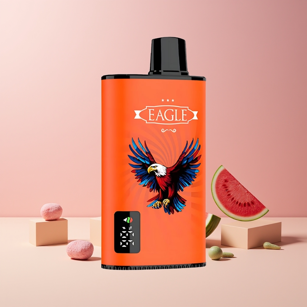 JNR EAGLE Smart 23000 Puffs France grossiste avec écran digital, bobine Mesh 1.0ohm et Pastèque Bubblegum