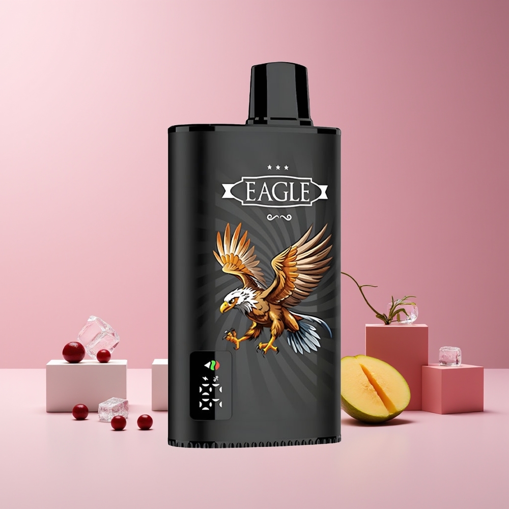 JNR EAGLE Smart 23000 Puffs France grossiste - Écran Digital, Bobine Mesh 1.0ohm, Airflow Réglable, 750mAh - Cassis Mangue Glacée
