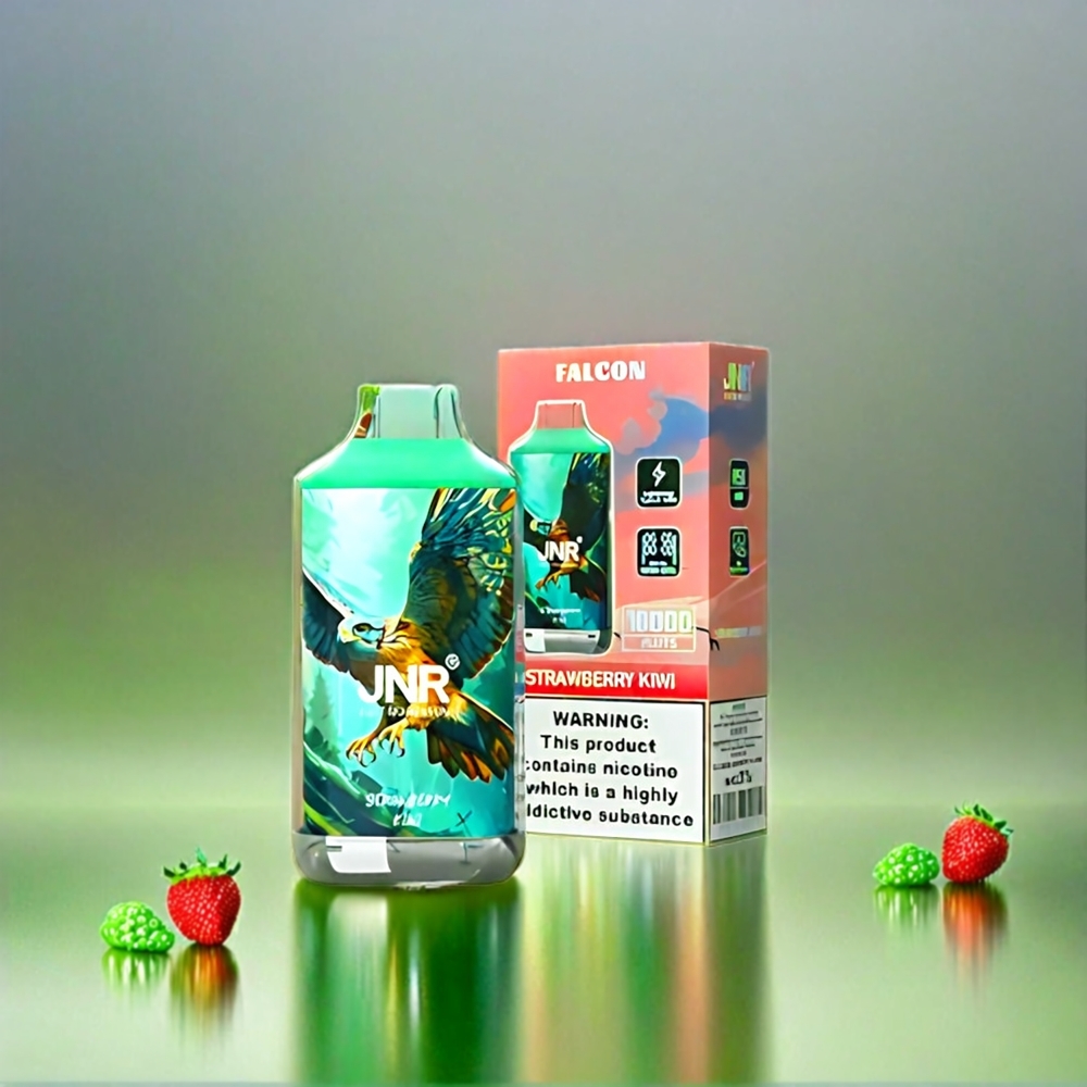 JNR FALCON 16000 Puffs France Grosiste - Fulse Kiwi - 22ml - Coil double en filet - Affichage LED Intelligent