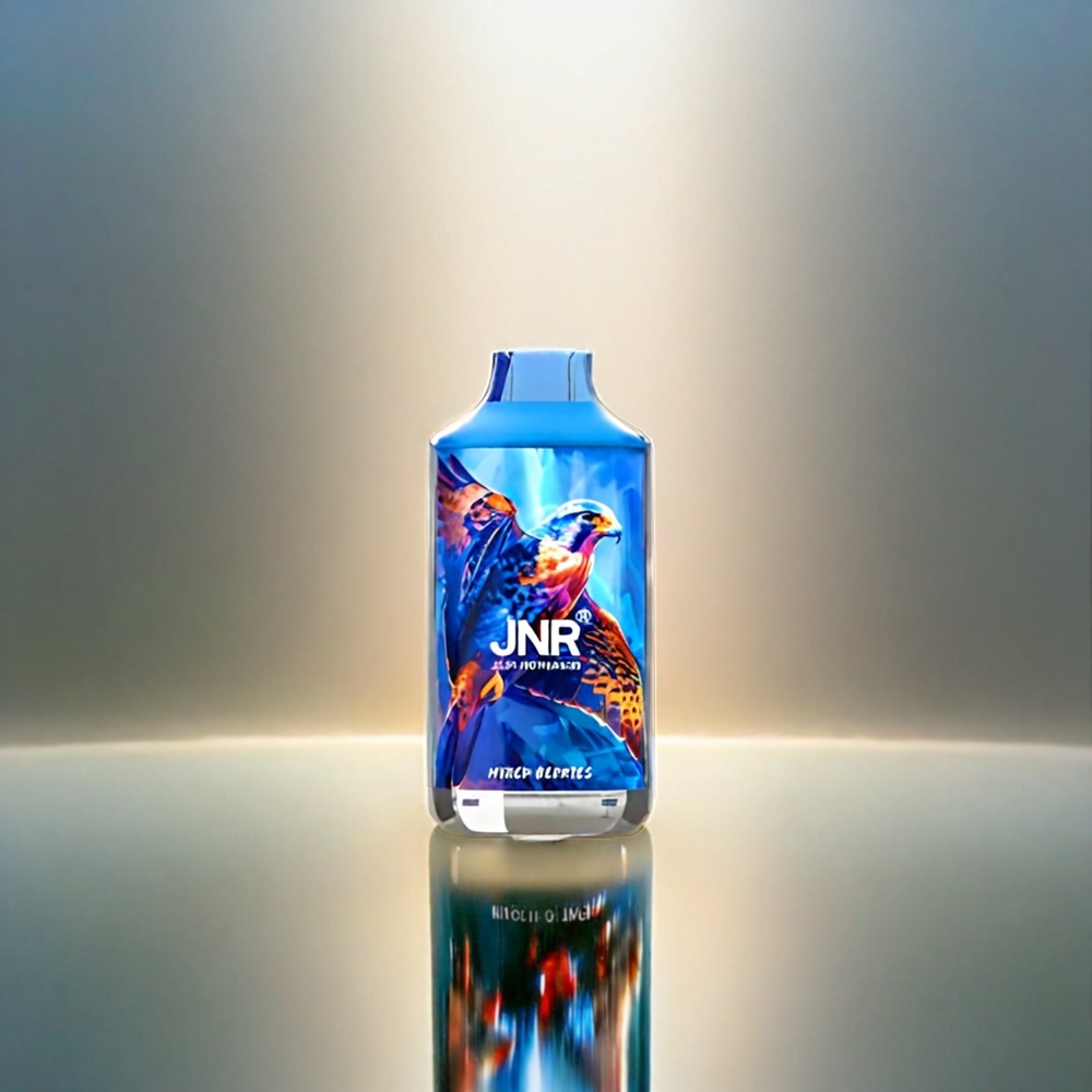 Jnr Falcon 16000 Puffs France Grosiste - 850 mAh, 22 ml, bobine double en filet, mélanges de baies, Affichage LED Intelligent, Type C & Lightning