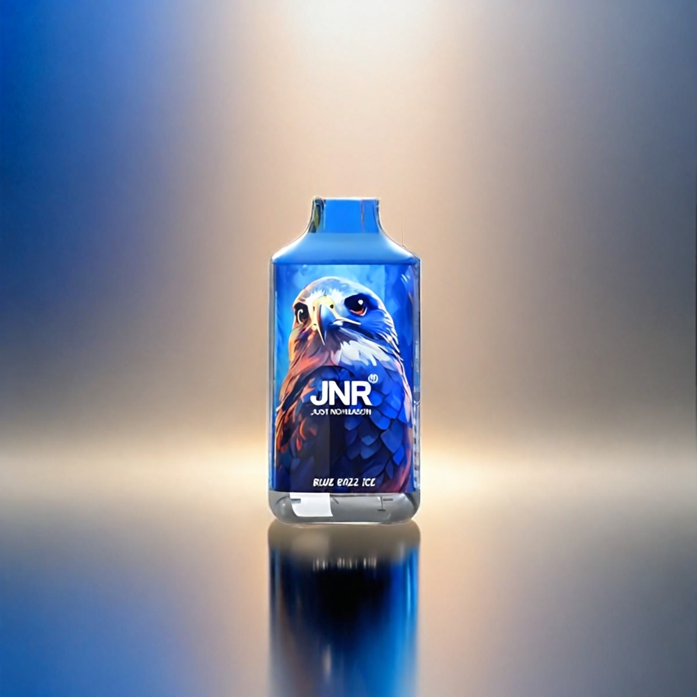 Jnr Falcon 16000 Puffs France Grosiste - 850 mAh, 22 ml, bobine à double filet, Affichage LED Intelligent, Blue Razz Ice (Framboise Bleue Glacée)