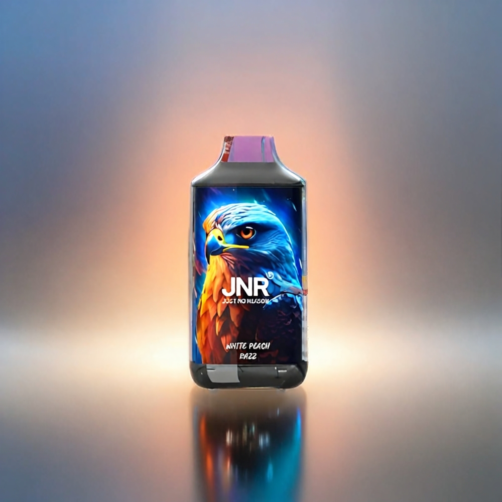 Jnr Falcon 16000 Puffs France Grosiste - 850 mAh, 22 ml, bobine à double filet, Affichage LED Intelligent, Pêche Blanche et Framboise